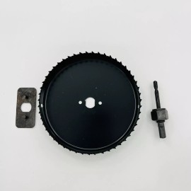 Eazypower 30122 5" Inch Hole Saw w/ Mandrel & Plate- Carbon Steel