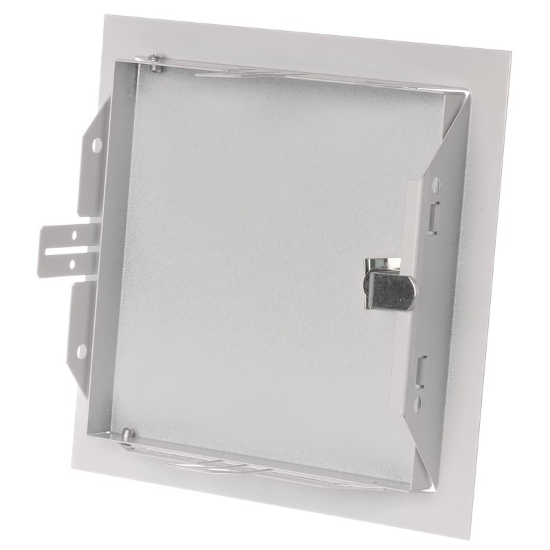 150x150mm / 6x6 inch White Metal Access Panel with Key