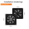 Euroharry Ventilation Grille 120 mm Fan Cover for PC, Computer,