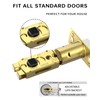 Asidrama 1 Pack Brushed Gold Privacy Door Knob or Lever