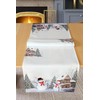 Kamaca snowmen series high-quality print motif Christmas tablecloth, winter Christmas