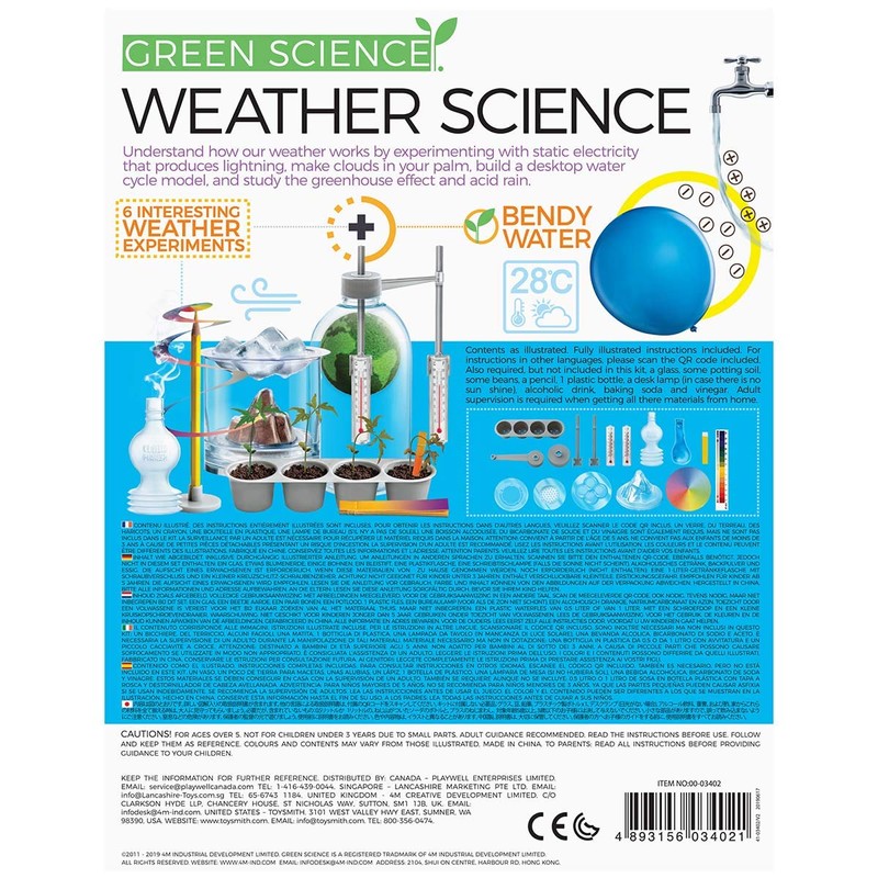 4M Toysmith: Green Science Kits Weather Science Kit, Exciting Activity