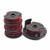 WETOOLPLUS 5 Pack 0.065'' Replacement Trimmer Spools & Cap Cover
