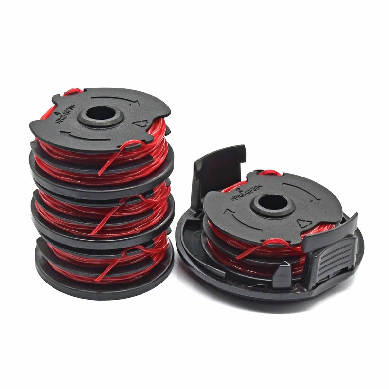 WETOOLPLUS 5 Pack 0.065'' Replacement Trimmer Spools & Cap Cover