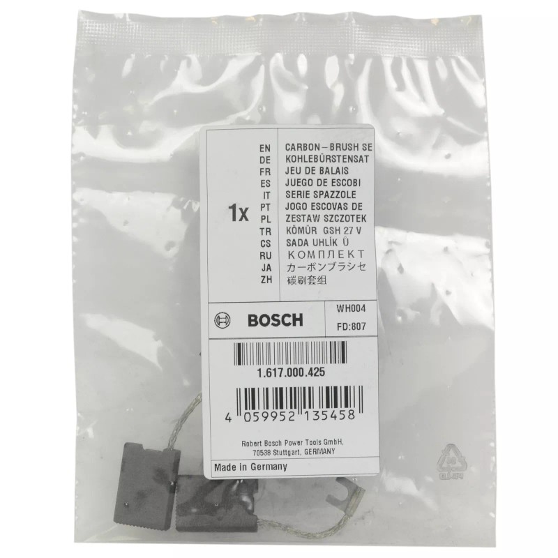 Bosch 1617000425 Carbon Brush Set for Demolition Hammer 11304 BH2760