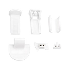 Create idea 2Sets Pleated Blind Replacement Set Clamp Support Pleated Suitable for Adjustment and Replacement of Pleated Blind Brackets