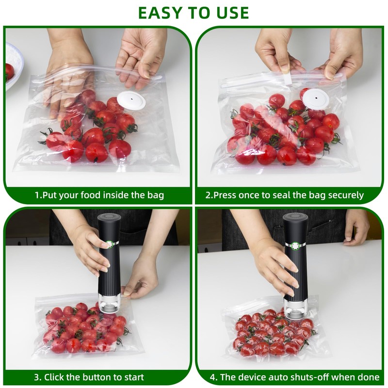 Vacuum Sealer for Food, Handheld Saver Compact Vacuum Sealer Machine