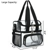 FlowFly Clear Bag Double Decker Lunch Bag for Stadium Events