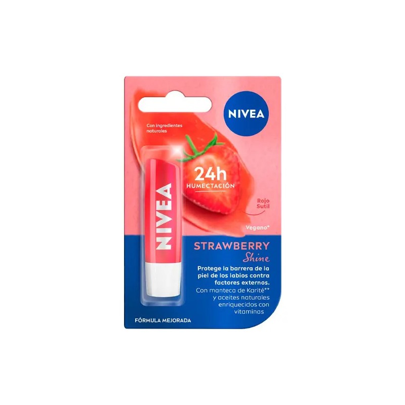 Set 2 Nivea Shine Protector Labialbalsamo Cherrystrawberry