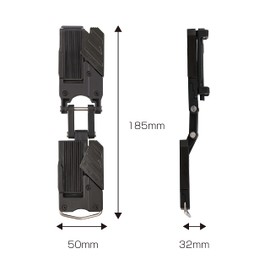 TJM Design (TJM Design) Tajima Saff Detachable System, Saff Retrofit Holder, Top and Bottom, Space Saving Around the Waist, Movable Connections for Easy Access and Mobility, SF-CHLDS2M, Easy to Put on and Take Off, Attaches to Belts, Easy to Reassemble W