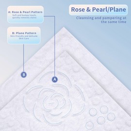 Yacey Face Towels, Disposable Face Towel, Ultra Soft & Thick Biodegradable Face Towelettes Disposable Lint- free Facial Tissue for Cleansing, Skincare and Makeup Wipes Remover, Dry Wipes, 145 Count