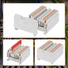 Saysurey DIN Rail Terminal Block Twin Spring Terminal Connectors Push