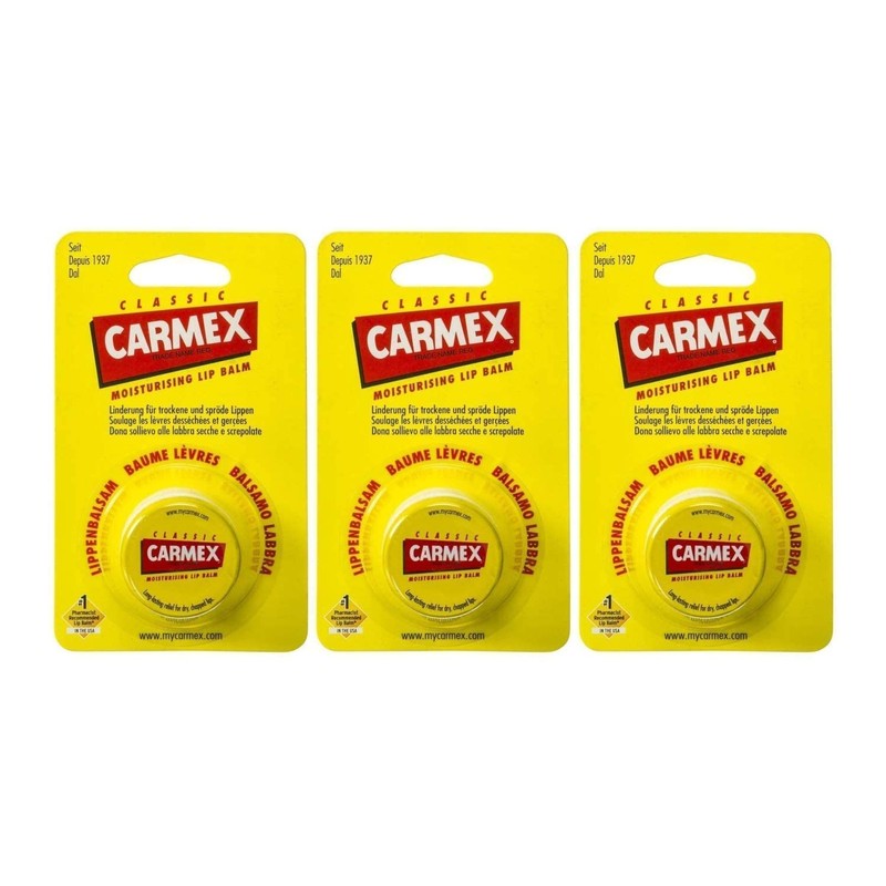 Carmex Classic Lip Balm in Tins - Set of 3