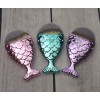 Bungalow Beauty Mermaid Make Up Brush Lot of 3 Pink