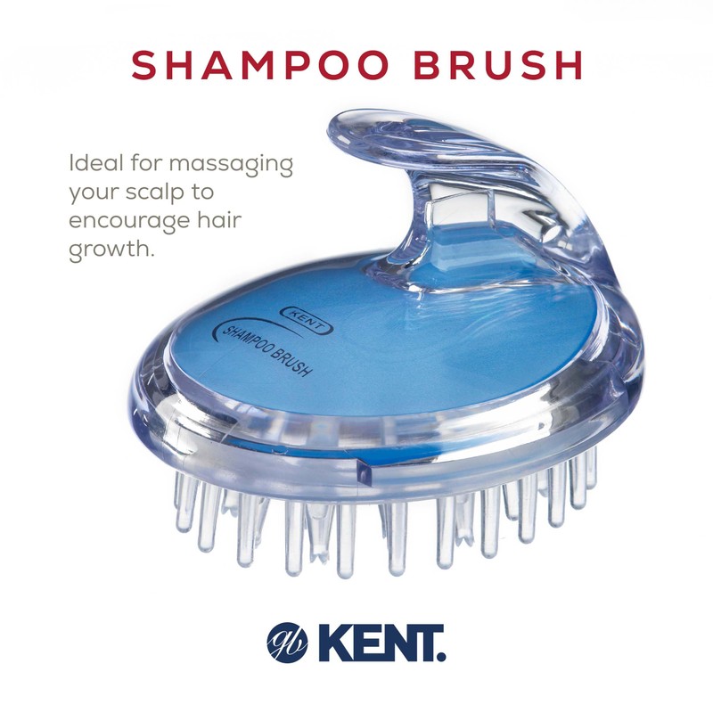 KENT SH1 BLU Scalp Scrubber Hair Brush & Scalp Exfoliator
