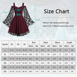 Vestido gótico, talla grande, disfraz renacentista medieval, disfraz de bruja de vampiro, ropa steampunk de hada