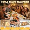 Sliding Pizza Peel, large Pizza Peel Metal Sliding Tray 15"
