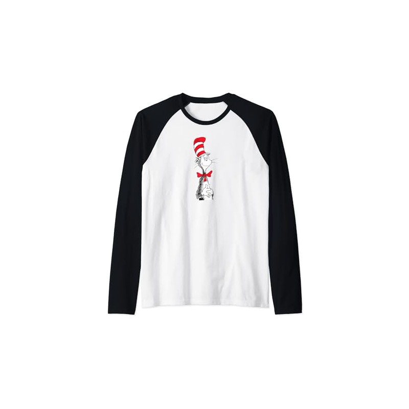 Dr. Seuss The Cat in the Hat Raglan Baseball Tee