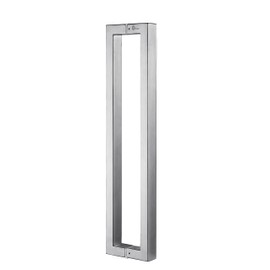 TOGU TG-R3825 12 inches Solid Standoffs Heavy-Duty Commercial Grade-304 Stainless Steel Push Pull Door Handle/Barn Door Pull Handle/Glass Pulls, Full Brushed Stainless Steel Finish