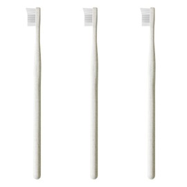 Marna Fit Toothbrush Set of 3 (Taper/White) Orthodontist & Development (Removes Dirt from Back Teeth) Toothbrush R432W White (Taper/Toothbrush)