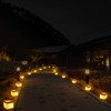 FuHigh 40Pack Paper Floating Water Lanterns,Gold+White Square Memorial Candle Lantern,Table