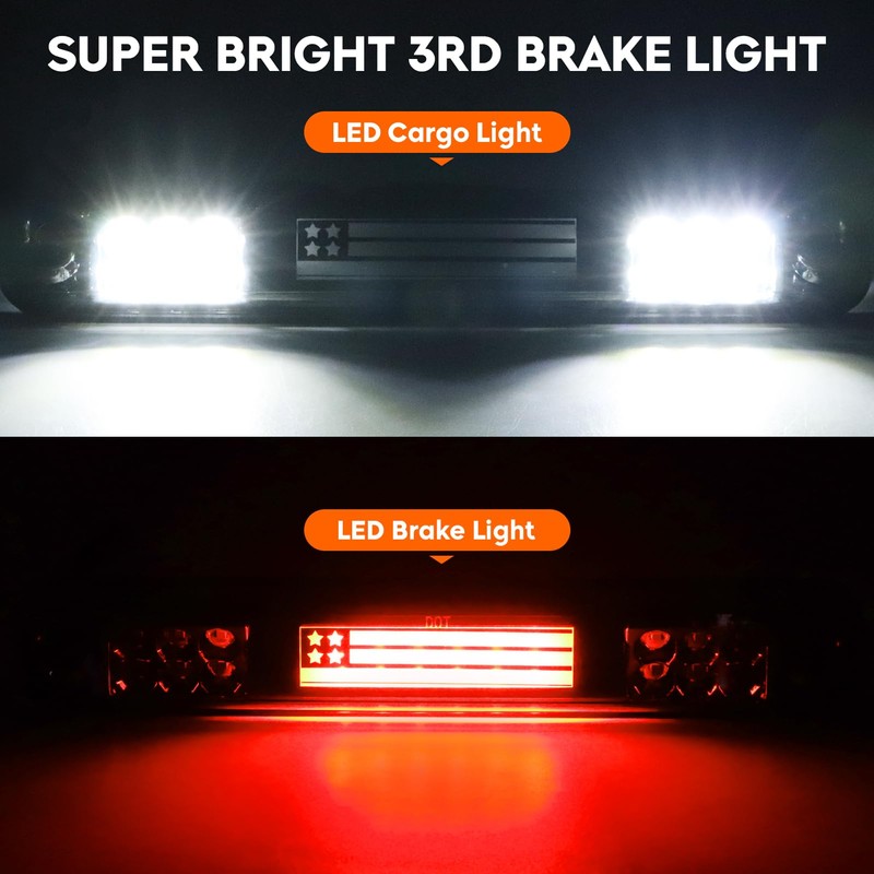 Tresound Tail Light + 3rd Third Brake Cargo Lamp for