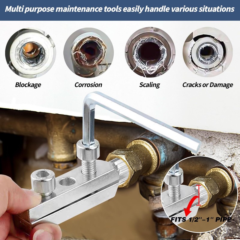 Stripped Screw Extractor, Broken Pipe Extractor Tool, Damaged Water Pipe