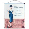 Something Different Wholesale Words Cannot Sign (12/24), Metal, Multicolour, 24x19x0.2