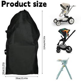 NEUSID Stroller Travel Bag, Portable Large Buggy Pram Bag for Airplane Waterproof Pram Cover Gate Check Bags with Shoulder Strap for Infant Strollers Pushchair Umbrella