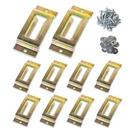 ANLULOAD Track Rail,Track Tie Down Anchor Track Slots for Spring Fitting Ratchet-E Straps,Installed Pickups/Vans/Trailers/PanelTrucks/Warehouses/Galvanized Surface,10PACK