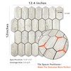 Vamos Tile Long Hexagon Peel and Stick Backsplash Tile -