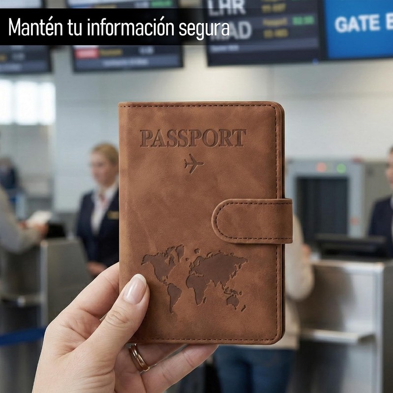 Timotech Porta Pasaporte y Visa con Protección RFID, Funda para