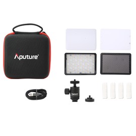 Aputure MC PRO On Camera Video Light,LED Camera Light Panel,2,000-10,000k,Magnet Adsorption Function,Dust and Waterproof,App Control for Vlogging, Photography, Video Conference,TikTok