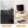 Cable Box, Cable Organiser with Lid, Storage Box Made of