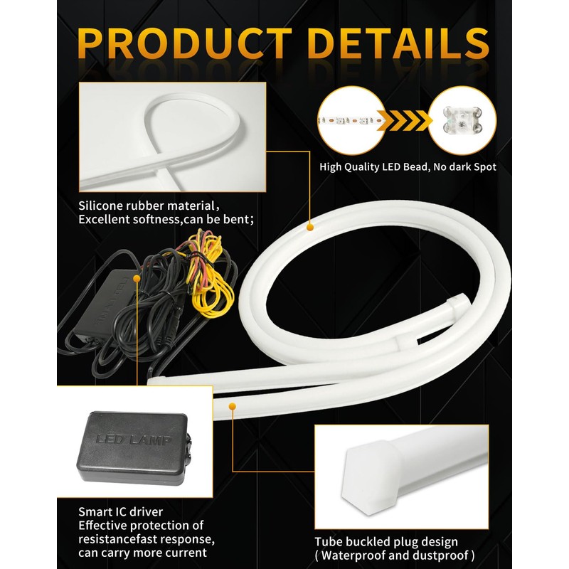 Qasim Sequential LED Strips APP Bluetooth Control RGB Multi Color