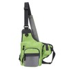 Polyester Multifunctional Fishing Tackle Crossbody Bag with Adjustable Shoulder Straps(Green