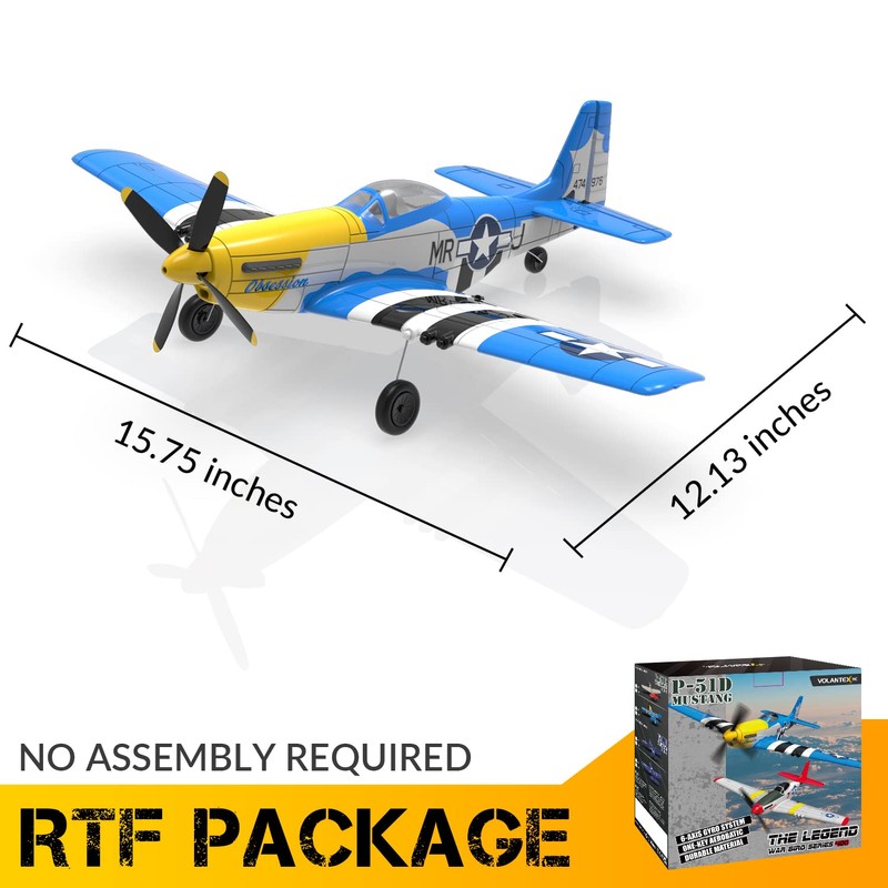VOLANTEXRC RC Plane 2.4Ghz 4CH RC Airplane Ready to Fly