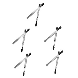 OSALADI 10pcs Stainless Steel Fine Tip Tweezer for Stamp Collecting Jewelry Eyelash Applicator -use Tweezers