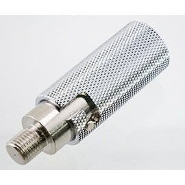 Pro Trucker Amateur Radio CB Antenna Chrome Quick Disconnect for 3/8-24 Threads for CB and HF/VHF Ham Radio Antennas Such as Hustler HamStick and Others