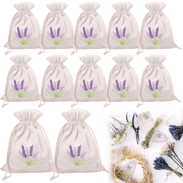 Forhandy Lavender Bags Empty, Pack of 12 Lavender Bags Empty
