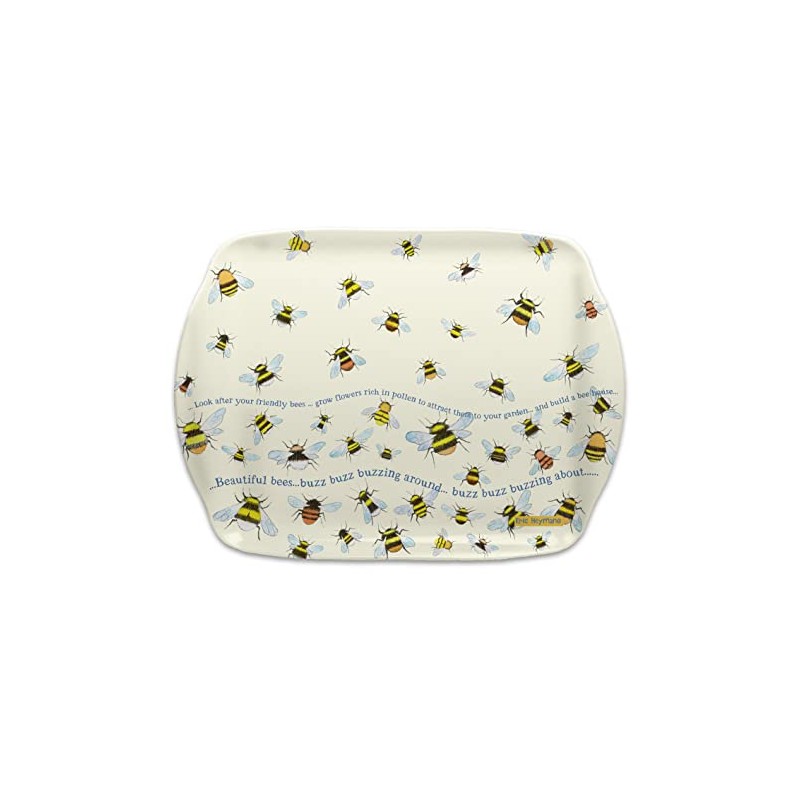 Buzzing Bees - Emma Ball Colourful Medium Melamine Tray -