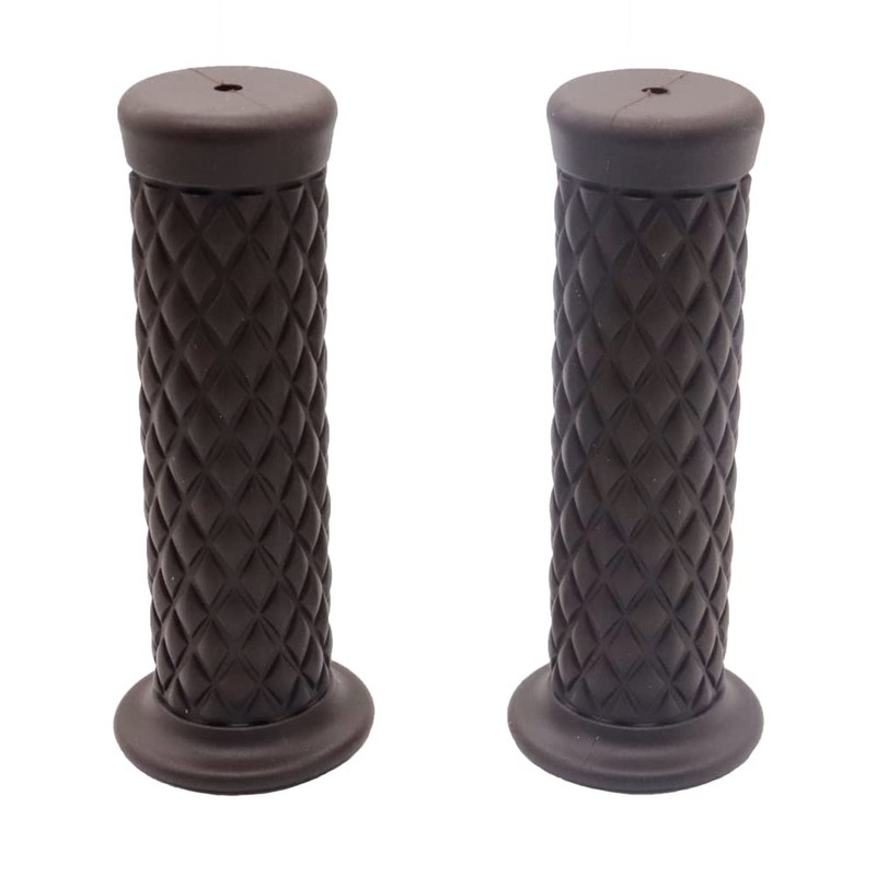 HLJSDZ レトロな古典的なバイクのグリップはハーレーヤマハモーターサイクルのハンドルバーのためのバーヴィンテージスクーターアクセサリーをハンドルカフェレーサーのモトグリップ