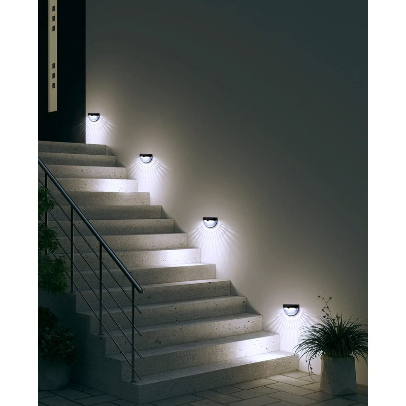 OTHWAY Solar Fence Post Lights Wall Mount Decorative Deck Lighting