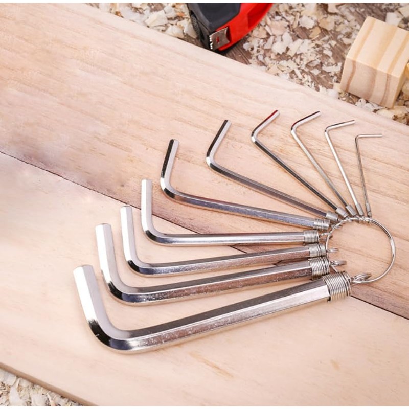 zgperyue Allen Wrench Hex Key Set -Set Sizes 1.5-6mm -