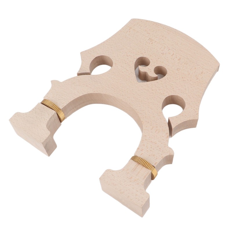 Violin Bridge Maple Wood Adjustable Brass Screw Double Bass Bridge