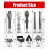 10-Piece Drain Snake Cutter and Auger Set Fits For RIDGID