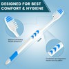 Navona 100 PCS Premium Toothbrushes Bulk, Individually Wrapped Toothbrushes, Disposable