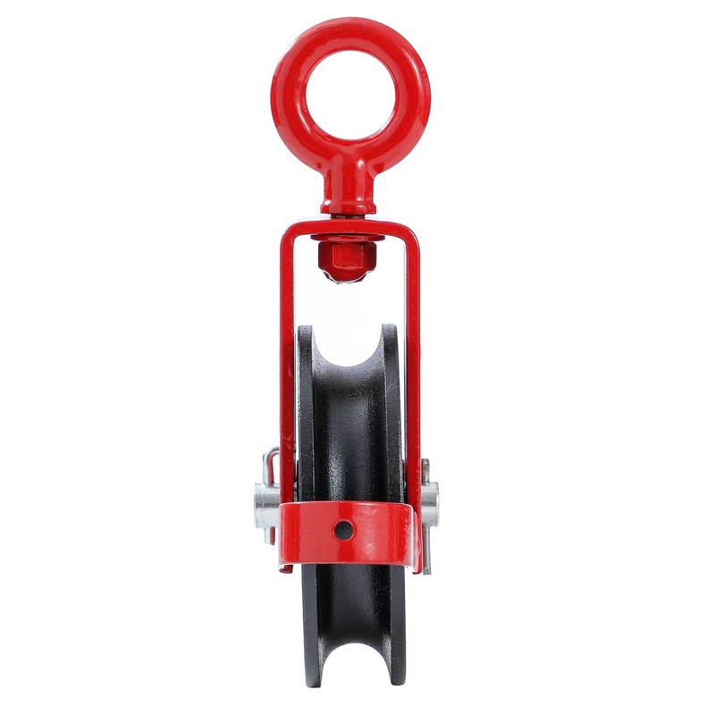 KATSU Tools Gin Wheel 125mm with Swivel Eyebolt Scaffolding Pulley