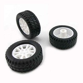 10pcs Toy Car Wheels 20mm Rubber Tire for DIY Model Accessories