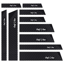 Chef Sac Knife Edge Guards | Universal Blade Cover & Professional Protector | Durable BPA-Free ABS Plastic | Gentle Non-Scratch Felt Lining (10-Pack)